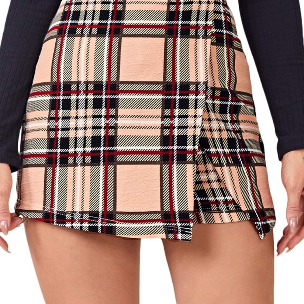 Plaid Mini Skirt
